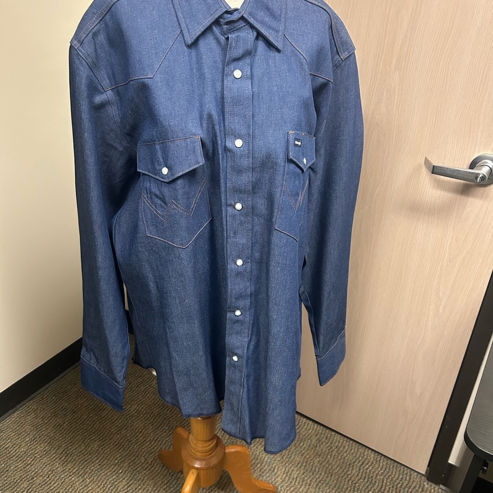 Wrangler Blue Denim Shirt